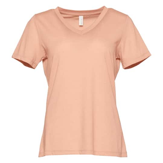 BELLA+CANVAS&#xAE; Women&#x27;s Relaxed V-Neck Heather T-Shirt